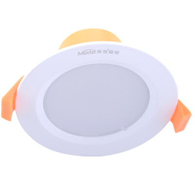 

Jingdong Supermarket] Meite LED Light 5W (open hole 85mm) 3 inch spray white body drive integrated downlight white light 6500K MT-LED-T3005