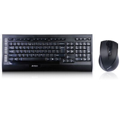 

Shuangfeiyan A4TECH 9300F Wireless Mouse Keyboard Set Wireless Keyboard Mouse Set Wireless Keyboard Set Multimedia Keyboard Computer Keyboard Notebook Keyboard Black