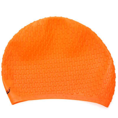 

Lady of the sea cap cap для взрослых взрослые мягкие и удобные силиконовые капли воды плавающие шапки оранжевые