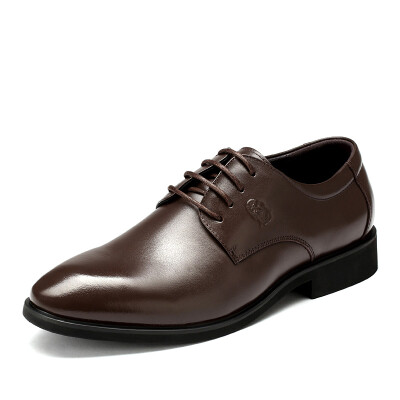 

Old man head (LAORENTOU) men fashion trend men shoes comfortable British pointed casual shoes LQD661 black lace 42 yards