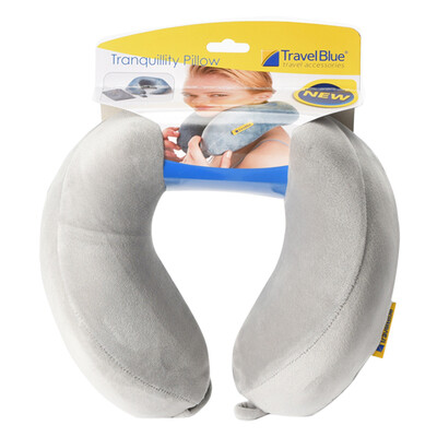 

TRAVEL BLUE Fordable Inflatable Travel Pillow U Shape Neck Pillow Includes a Handy Travel Bag