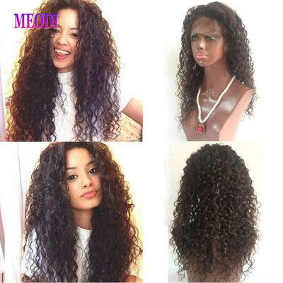 

Top Quality Brazilian Human Hair wig Curly Full Lace Wig for Blank Woman Full Lace Human Hair With Baby Hair