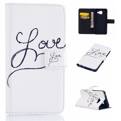

Love Design PU Leather Flip Cover Wallet Card Holder Case for SAMSUNG GALAXY A3 2016A310