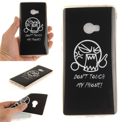 

Do not touch me Pattern Soft Thin TPU Rubber Silicone Gel Case Cover for XIAOMI Note2