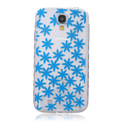 

Blue chrysanthemum Pattern Soft Thin TPU Rubber Silicone Gel Case Cover for SAMSUNG Galaxy S4 I9500