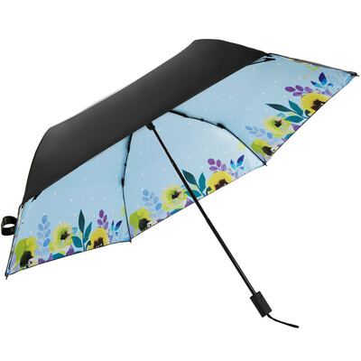 

[Jingdong supermarket] Paradise umbrella (UPF50 +) hit the black rubber carbon fiber three fold ultra-light sun umbrella sunny umbrella 31816E figure red