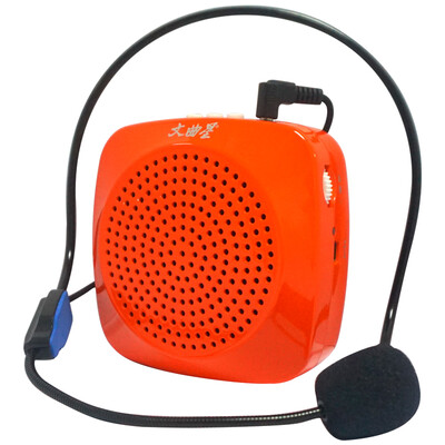 

Wenquxing K3 multi-function teacher loudspeaker small bee loudspeaker portable card small speaker promoters tour guide teaching dedicated U disk TF card speaker headset hanging waist green