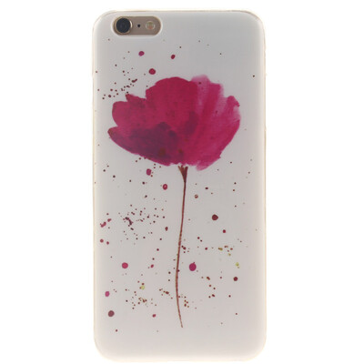 

Purple orchid Pattern Soft Thin TPU Rubber Silicone Gel Case Cover for IPHONE 6/6S
