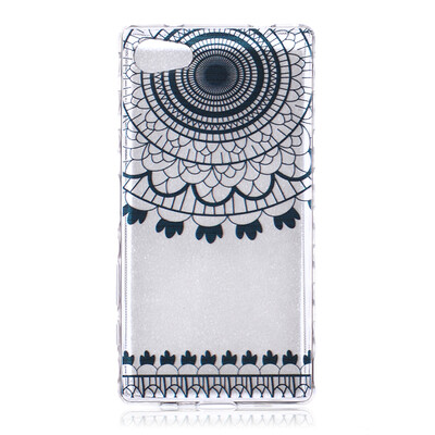 

Black wind chimes Pattern Soft Thin TPU Rubber Silicone Gel Case Cover for SONY Xperia Z5 Mini
