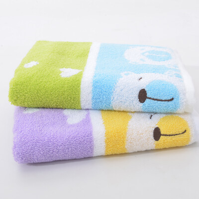 

Vogue Jieyu cotton towel colorful dream soft water wash face mask 2 pieces 34 74cm yellow purple