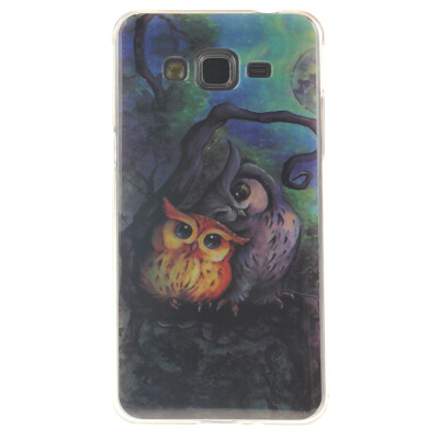 

Oil painting owl Pattern Soft Thin TPU Rubber Silicone Gel Case Cover for SAMSUNG GALAXY Grand Prime G530