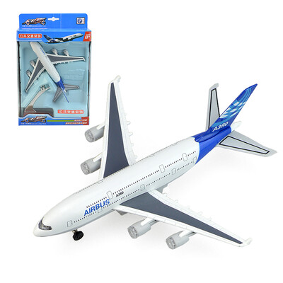 

сплав самолетов Choi Перот Airbus A380 авиалайнер модели Моделирование самолета детские игрушки мальчика с игрушкой самолет модели звука и света 51503A