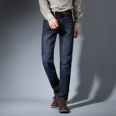 

Yushi fashion (yishistyle) classic stretch jeans male Slim youth British men's trousers wild trousers Korean casual ZYNZ910 blue 38