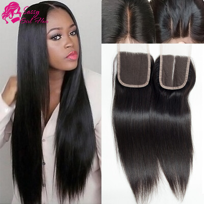 

Virgin Peruvian Straight Closure Natural Color Free Part Closures With Baby Hair Cheap Lace Closure With Free Shipping