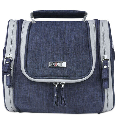 

BUBM TXX travel wash bag ladies travel travel bag storage bag hand make-up bag large capacity make-up wash bag blue trumpet