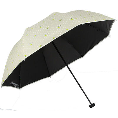 

Jingdong supermarket] umbrella umbrella black anti-ultraviolet umbrella sun umbrella cute wave point lady sun umbrella sun umbrella 3312E sweet sweet honey honey yellow