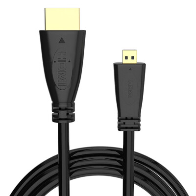 

BIAZE Микро HDMI кабель HDMI HD HD передачи данных кабельного телевидения плоского кабеля HDMI микро- преобразования разъем 1 метр черного K23
