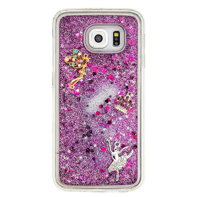 

Динамический Quicksand Блеск наливные Мягкая ТПУ чехол для SAMSUNG S7