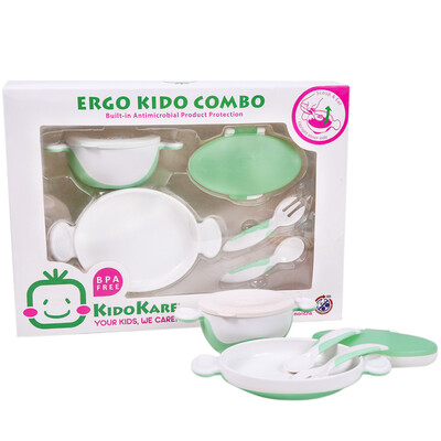 

KIDOKARE Детская посуда Детские столовые ложки розовый + зеленый KK-07