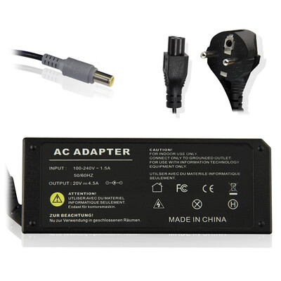 

90W 20V 4.5A AC Adapter Charger for IBM Laptop Adapter EU Plug