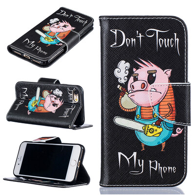 

Pig Design PU Leather Flip Cover Wallet Card Holder Case for IPHONE 7