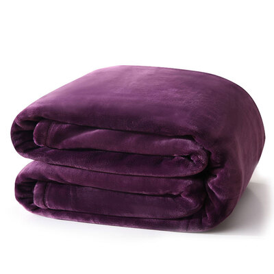 

Miankang Tang blanket ultra-soft flannel blanket autumn&winter blanket blanket blanket office nap blanket coral cashmere blanket blanket bed redberry purple 150 200cm