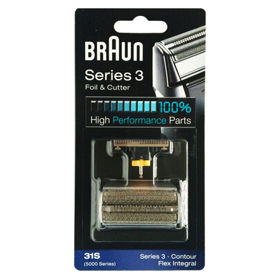 

Braun 31S (5000 series) Foil & Cutter Replacement Silver Color Contour Flex XP Integral Shaver( 5775 5875 5877 5895 6520 5000 )