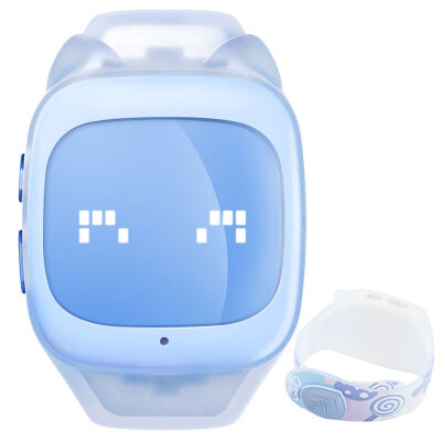 

Teemo children smart phone watch GPS positioning Sogou produced anti-lost water quality story sky blue lollipop - call version