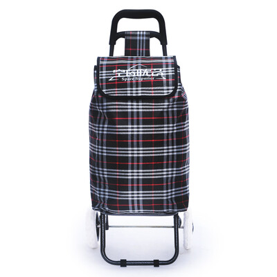 

space excellent multi-purpose portable folding supermarket shopping cart black