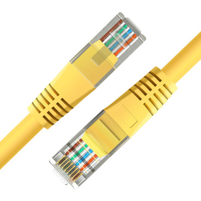 

And macro D &  DNS4104 ultra-five network cable ultra-high-speed network jumper with crystal head cable 5 meters yellow