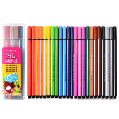 

Marco (MARCO) 1230-24PT thin rod triangular watercolor pen 24 color PP tube