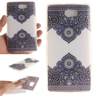 

Diagonal totem Pattern Soft Thin TPU Rubber Silicone Gel Case Cover for HUAWEI Y5 II