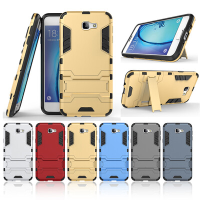 

Золотой Slim Robot Armor Kickstand Ударопрочный жесткий корпус из прочной резины для Samsung Galaxy On5 2016/J5 Prime