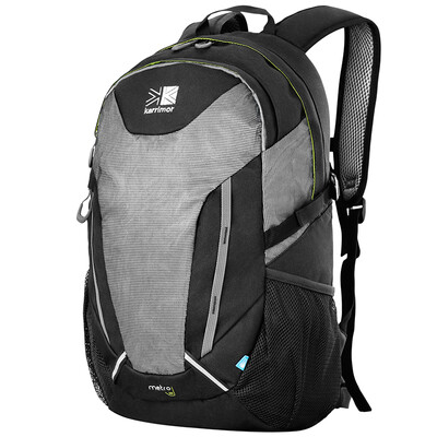 

KARRIMOR authentic shoulder climbing bag computer bag splashing water travel outdoor backpack hiking camping men and women casual bag KR15049P-DRF black reflective strip 30L