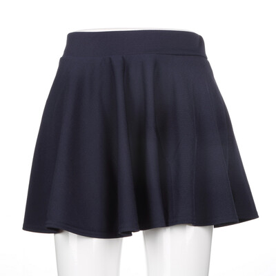 

Женская мода Stretch талии Plain Skater Flared плиссированные мини-юбки Новый