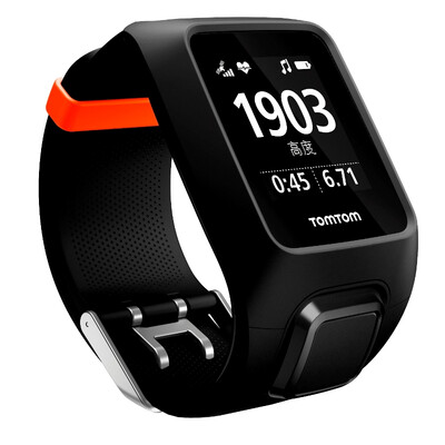 

TomTom Adventurer explorers light outdoor GPS optical heart rate watch running iron three mountain climbing sports watch wrist music activity tracking ore black