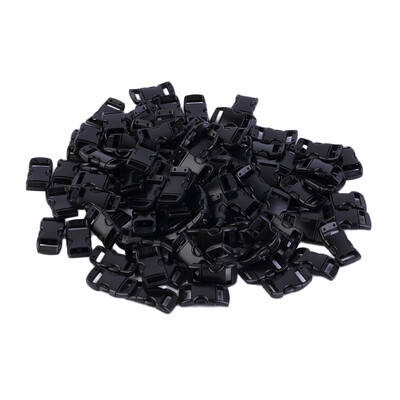 

100 pcs 3/8'' Contoured Curved Side Release Buckles for Paracord Bracelet