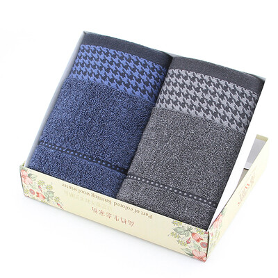 

Jinhe home towel home textile thousands of birds towels two gift box gray blue 100 grams Article 34 76CM JH06-004F
