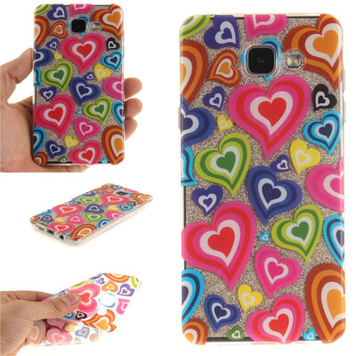 

Colorful love Pattern Soft Thin TPU Rubber Silicone Gel Case Cover for SAMSUNG GALAXY A5 2016/A5100