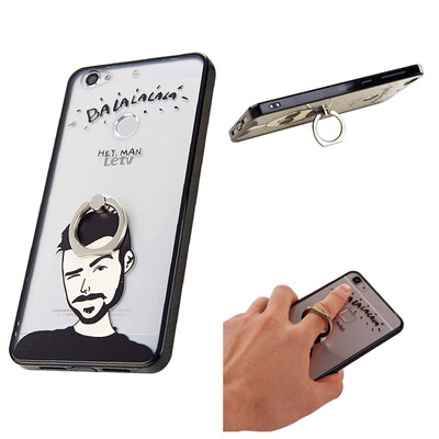 

MOONCASE Cute Pattern TPU Acrylic Bumper Frame Shockproof Protective Case Cover with Ring Holder Kickstand for Letv Le 1s