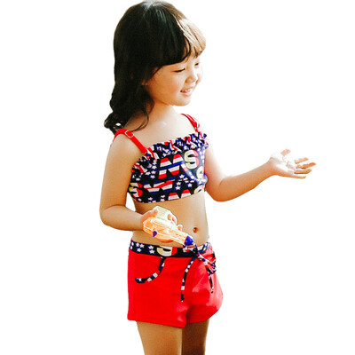 

Qiaohai QIHAI 6615-4 lovely children swimming split Korean version of the hot swimwear XXL code