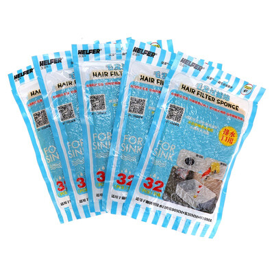 

Hanfen Drainage Filter Sink Drain Filter Sponge Sink Hair Filter Filtration Sponge 160 Folded Filter