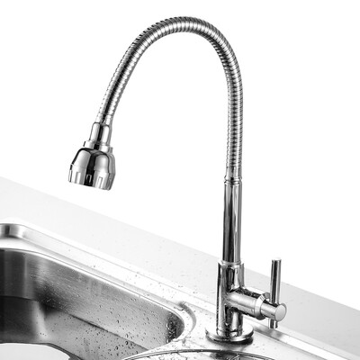 

MEJUE Z-1605 kitchen faucet single cold wash basin washbasin faucet Vientiane rotating faucet sink basin basin faucet