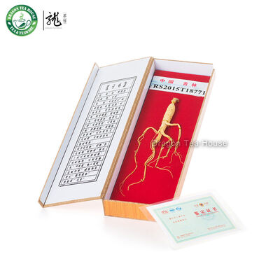 

Сертифицированный китайский Дикий 15 лет Panax Ginseng Сертификация Полное Корни 5g