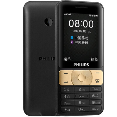 

Philips E181 шампанское золото мобильный Unicom 2G старый телефон двойной карта двойной режим ожидания