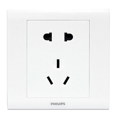 

Philips PHILIPS switch socket P3 series 10A five-hole socket Ya white 12 loaded