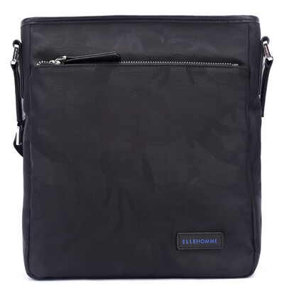 

ELLE HOMM Men's Men's Shoulder Messenger Bag Casual Bag Vertical Men's Bag Black Classic 10100111624335340