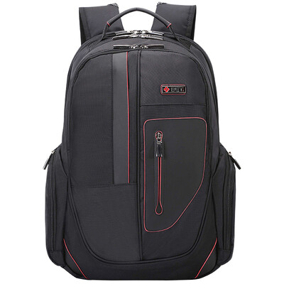 

BET. Computer bag 15.6 inch notebook backpack bag fashion stitching portable shoulder bag BT62035BL black