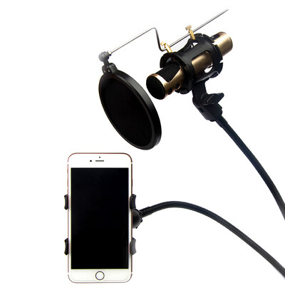 

Newman MZ-1 Microphone Stand Shockproof Phone Singing K Songs Condenser Microphone Ms MV Stand Desktop Universal Cantilever Specialty Metal Bracket