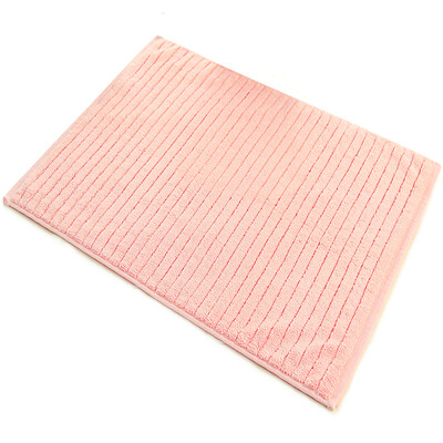 

Sanli cotton thick terry absorbent towel bathroom non-slip mat 50 × 72cm pink
